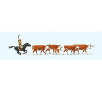 Preiser 10159 Cowboy & Cattle Exclusive Figure Set
