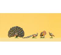 Preiser 10166 Turkey, Peacock, H0