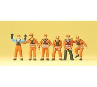 Preiser 10245 DB Railway Shunters (6) Exclusive Figure Set
