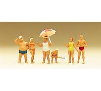 Preiser 10283 Family Krause At The Beach Pre Painted H0/00 1:87Scale Figure Set+