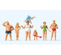Preiser 10283 Family Krause At The Beach Pre Painted H0/00 1:87Scale Figure Set
