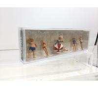 Preiser 10283 Family Krause At The Beach Pre Painted H0/00 1:87Scale Figure Set+