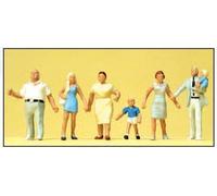 PREISER 10284 HO Scale Krause Family Strolling Pcs. 6