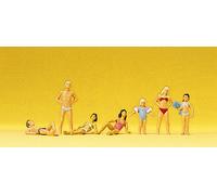 Preiser 10308 Young People at the Pool (7) Exclusive Figure Set