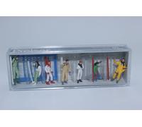 Preiser 10316 Winter Sports Figures 7 Hand-Painted 1:87 H0 New In OVP