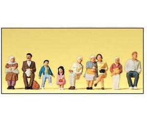 PREISER 10385 Scale Ho Seated Passengers Complete Legs (Suitable for Trains)