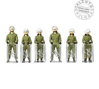 Preiser 10395 Characters: Set Of 6 German Police Officers In Riot Gear