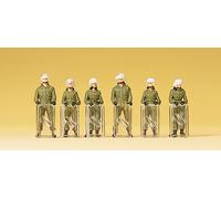 Preiser 10395 Characters: Set Of 6 German Police Officers In Riot Gear