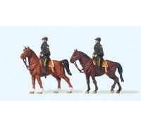 Preiser 10397 American Police On Horseback (Pk2) Exclusive Figure Set HO/OO
