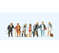 Preiser 10400 Standing Bus And Train Passengers (Pk7) Exclusive Figure Set HO/OO