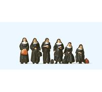Preiser Figure Set 10402 Nuns Exclusive - H0 Scale - 6 Figures