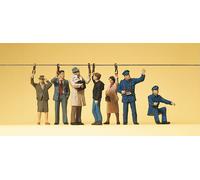Preiser 10405 Tram Travellers (5) and Personnel (2) Exclusive Figure Set