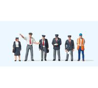 Preiser 10410 HO/OO Gauge BR Railway Staff/Personnel Figures