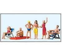 PREISER 10428 HO Scale Beach Bathers, Sea Or Camping (Pack Of 6)