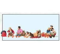 PREISER 10442 HO Scale Hikers Resting Set Of 5