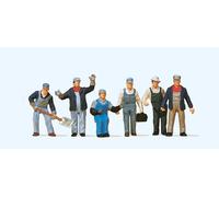 Preiser 10453 American Railfreight Personnel (6) Exclusive Figure Set HO