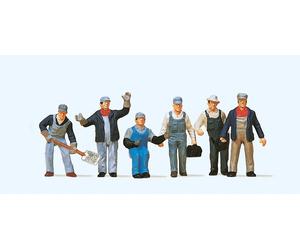 Preiser 10453 American Railfreight Personnel (6) Exclusive Figure Set HO