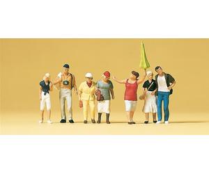 Preiser 10455 Tourist guide, tourists 1:87