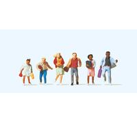 Preiser 10476 HO/OO Gauge Schoolchildren on the Way Home (6) Exclusive Figure Se