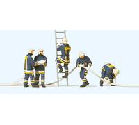 Preiser 10485 Firemen Fighting Fire (5) Exclusive Figure Set