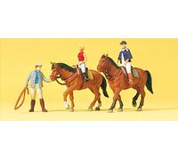 Preiser 10502 Horses (2) at the Riding School Exclusive Figure Set
