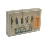 Preiser 10519 Funeral Protestant 6 Figures & coffin HO Gauge