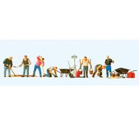 Preiser 10546 HO/OO Gauge Road Resurfacing Scene (7) Exclusive Figure Set