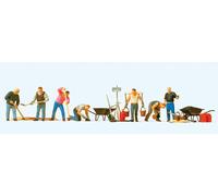 Preiser 10546 HO/OO Gauge Road Resurfacing Scene (7) Exclusive Figure Set