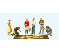 Preiser 10549 Street Artist Scene (6) Exclusve Figure Set