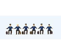 Preiser 10557 DB Seated Locomotive Drivers (6) Exclusive Figure Set