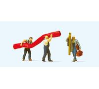 Preiser PR10568 1:87 Scale Model Railway Items - Workers Carrying a Carpet