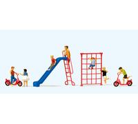 Preiser 10616 HO/OO Gauge Playing Children Scene (7) Exclusive Figure Set
