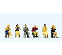 Preiser 10624 Seated Spectators Applauding (6) Exclusive Figure Set