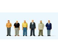 Preiser 10634 HO/OO Gauge Standing Men (6) Exclusive Figure Set