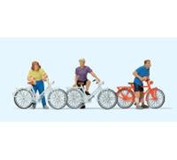 Preiser 10637, Standing Cyclists in H0 1: 87)