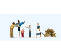 Preiser 10650 HO/OO Gauge Putting up the Scarecrow Scene (4) Exclusive Figure Se