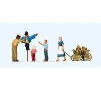 Preiser 10650 HO/OO Gauge Putting up the Scarecrow Scene (4) Exclusive Figure Se