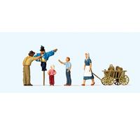 Preiser 10650 Putting up the Scarecrow Scene (4) Exclusive Figure Set HO