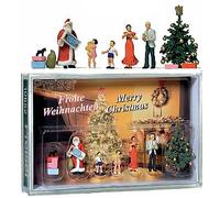 Preiser 10652 Merry Christmas Scene (5) Exclusive Figure Set