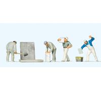 Preiser 10654 HO/OO Gauge Plasterers (4) Exclusive Figure Set