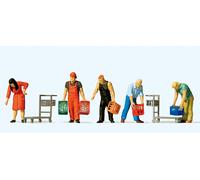 Preiser 10656 HO/OO Gauge At the Drinks Store (5) Exclusive Figure Set