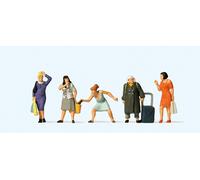 Preiser 10665 HO/OO Gauge Doing the Shopping (5) Exclusive Figure Set