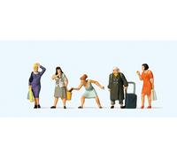 Preiser 10665 HO/OO Gauge Doing the Shopping (5) Exclusive Figure Set