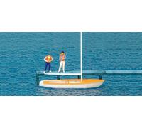 Preiser 10678 Sailors: sailing boat HO 1:87 and figures 2 figures