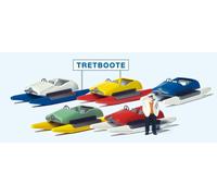 Preiser 10685 HO/OO Gauge Pedal Boat Rental Scene (1) Exclusive Figure Set