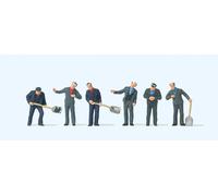 Preiser 10788 French Loco Drivers & Firemen (6) Exclusive Figure Set