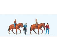 Preiser 10794 HO/OO Gauge Horse Riding Lessons Exclusive Figure Set