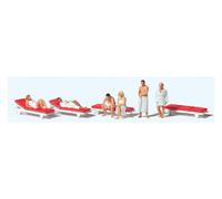 PREISER 10801 Sauna People With Loungers 1:87 HO