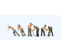 PREISER 10813 HO Scale Workers Working On Tracks Era II/III
