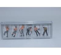 Preiser 10813 Track Workers Epoch II/III 6 Painted Figures H0 1:87 New in OVP
